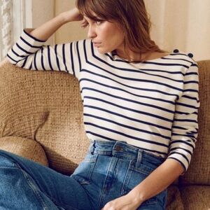 Sezane Colette marinière - Breton striped cotton shirt